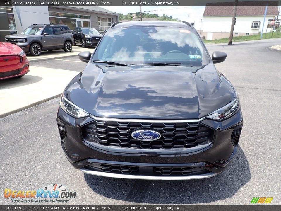 2023 Ford Escape ST-Line AWD Agate Black Metallic / Ebony Photo #8