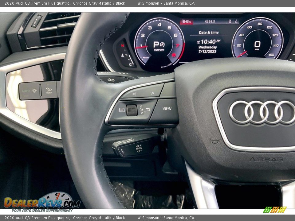 2020 Audi Q3 Premium Plus quattro Steering Wheel Photo #21