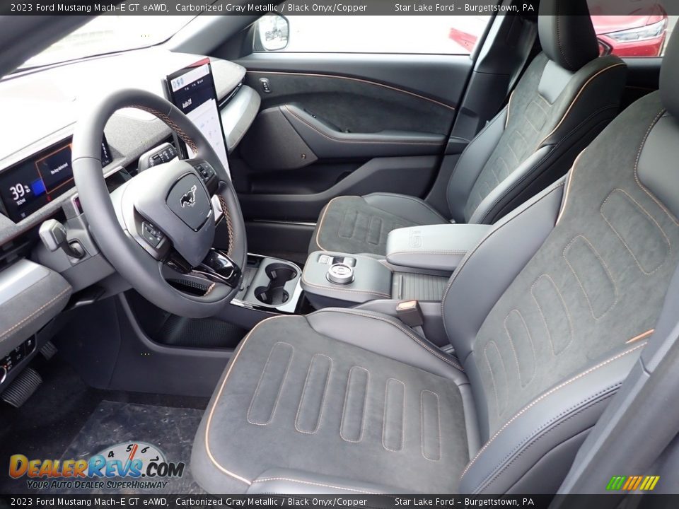 Black Onyx/Copper Interior - 2023 Ford Mustang Mach-E GT eAWD Photo #14