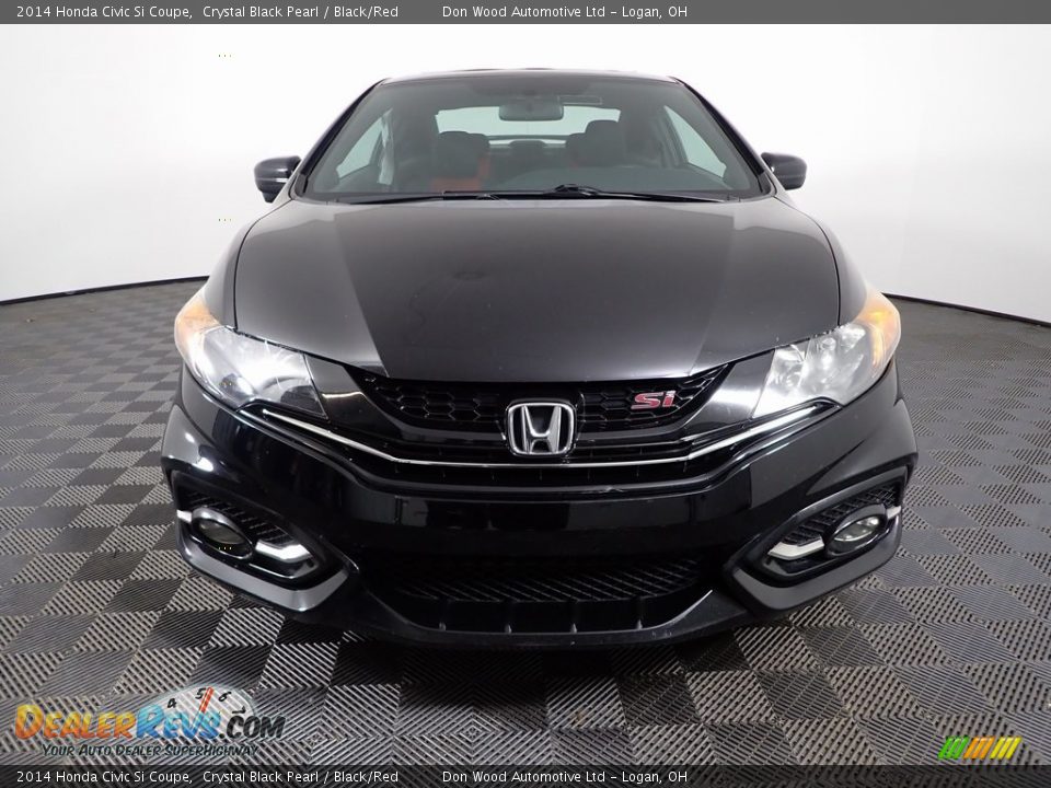 2014 Honda Civic Si Coupe Crystal Black Pearl / Black/Red Photo #5