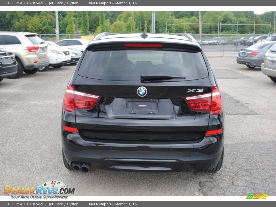 2017 BMW X3 xDrive28i Jet Black / Oyster Photo #4