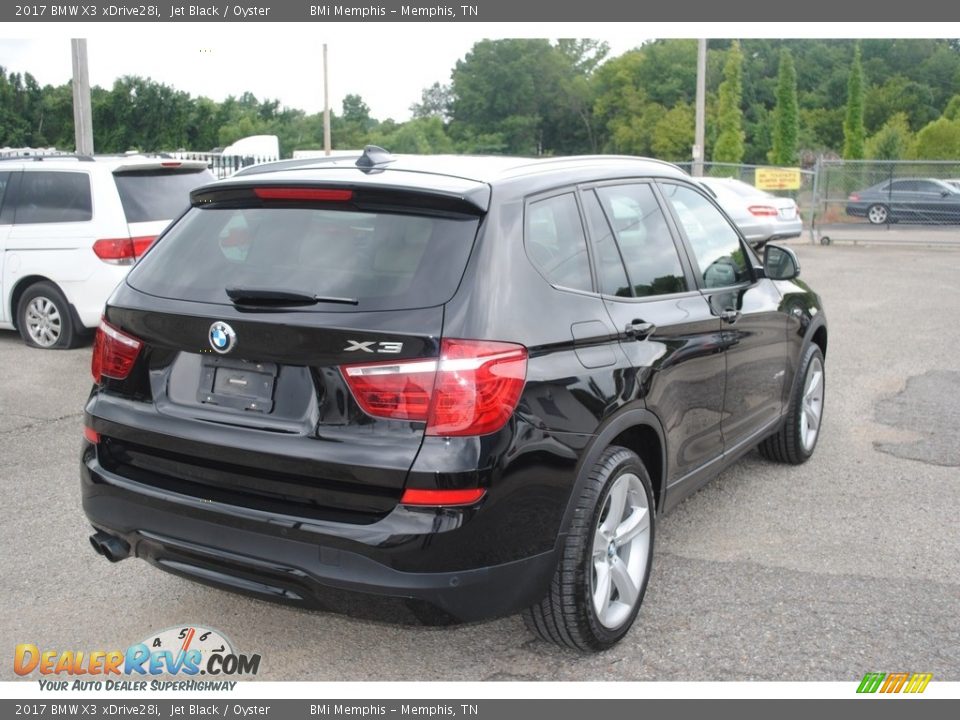 2017 BMW X3 xDrive28i Jet Black / Oyster Photo #5