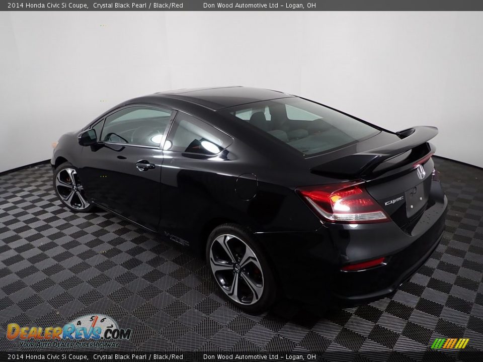 2014 Honda Civic Si Coupe Crystal Black Pearl / Black/Red Photo #10