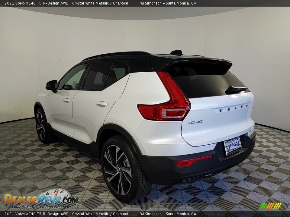 2021 Volvo XC40 T5 R-Design AWD Crystal White Metallic / Charcoal Photo #3