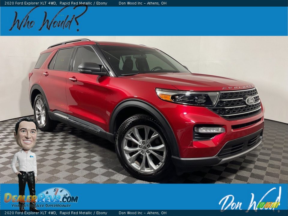 2020 Ford Explorer XLT 4WD Rapid Red Metallic / Ebony Photo #1