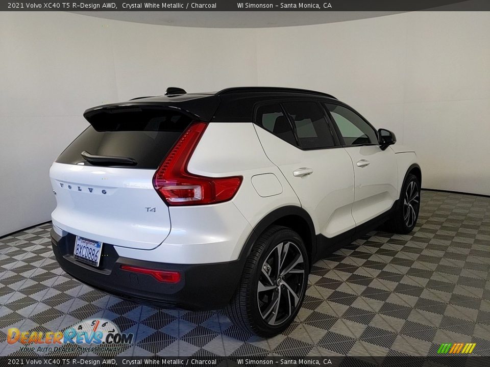 2021 Volvo XC40 T5 R-Design AWD Crystal White Metallic / Charcoal Photo #5