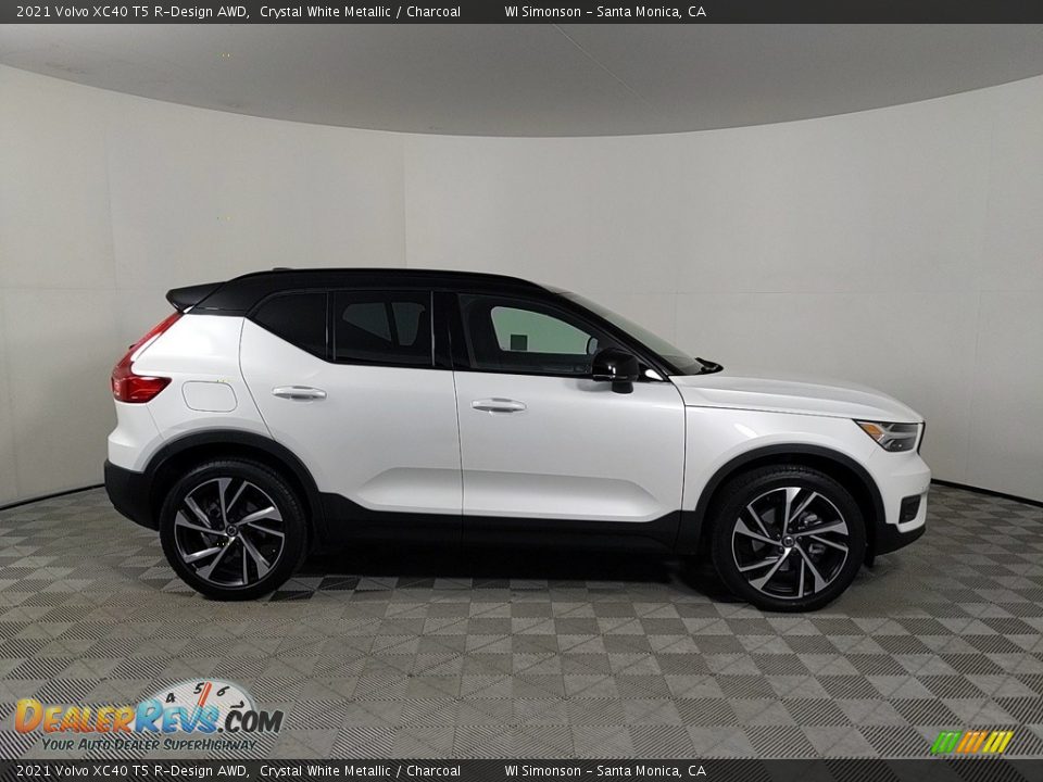 2021 Volvo XC40 T5 R-Design AWD Crystal White Metallic / Charcoal Photo #6