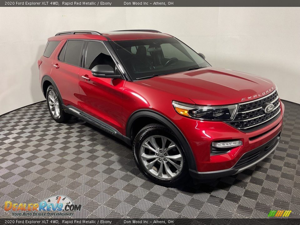 2020 Ford Explorer XLT 4WD Rapid Red Metallic / Ebony Photo #4