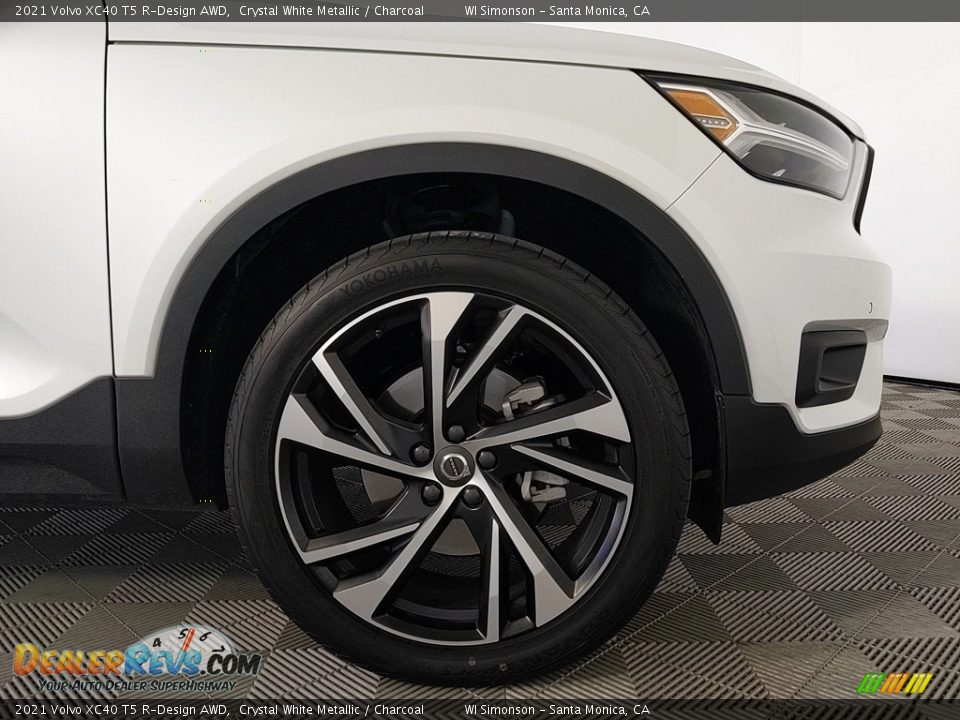 2021 Volvo XC40 T5 R-Design AWD Crystal White Metallic / Charcoal Photo #7