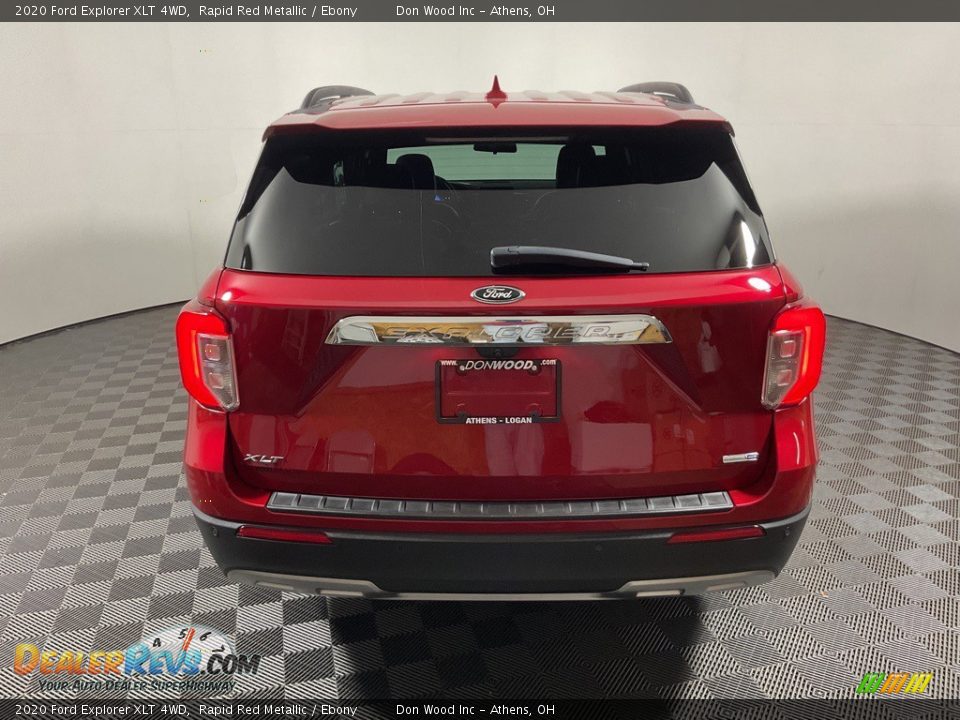 2020 Ford Explorer XLT 4WD Rapid Red Metallic / Ebony Photo #12