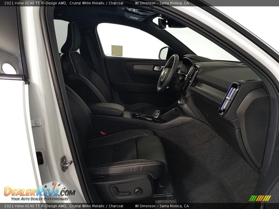 2021 Volvo XC40 T5 R-Design AWD Crystal White Metallic / Charcoal Photo #23