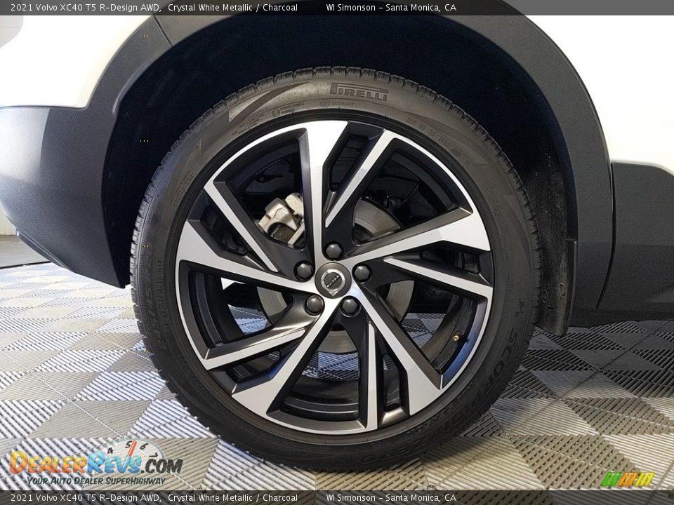 2021 Volvo XC40 T5 R-Design AWD Crystal White Metallic / Charcoal Photo #26