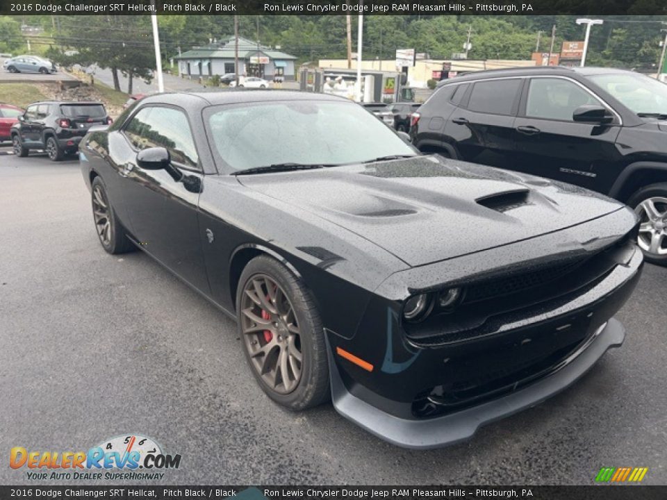 2016 Dodge Challenger SRT Hellcat Pitch Black / Black Photo #1