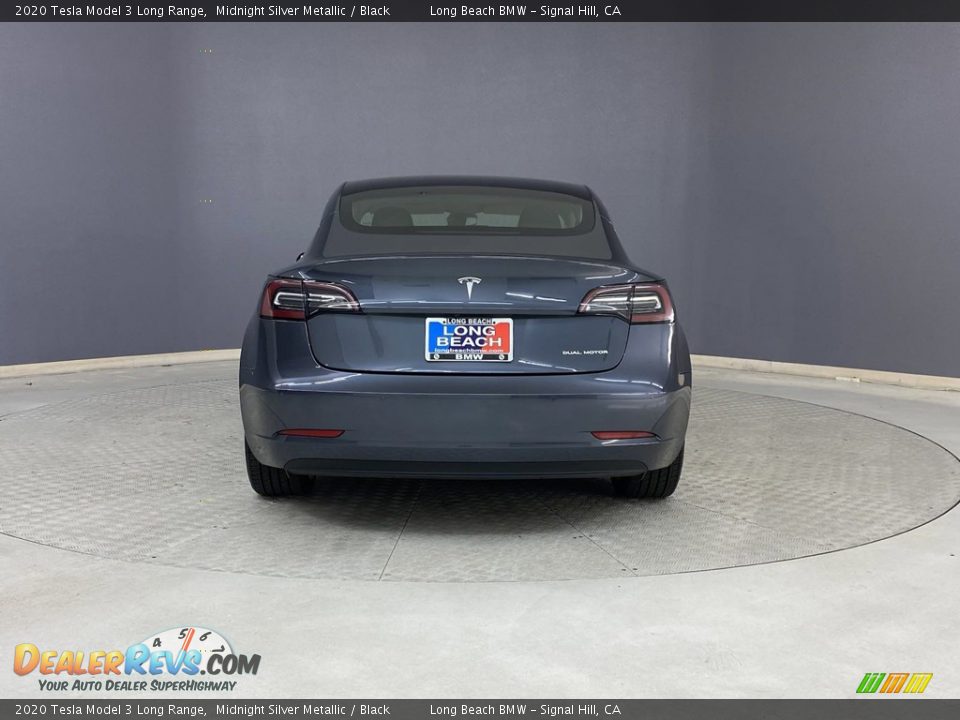 2020 Tesla Model 3 Long Range Midnight Silver Metallic / Black Photo #4