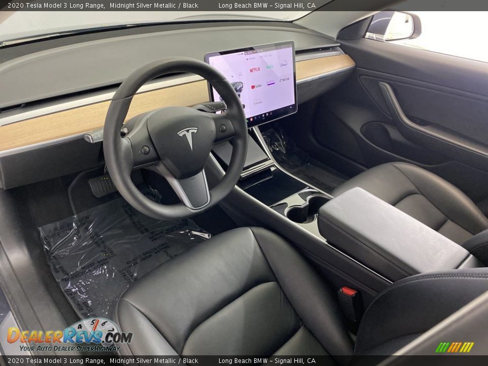 Black Interior - 2020 Tesla Model 3 Long Range Photo #15