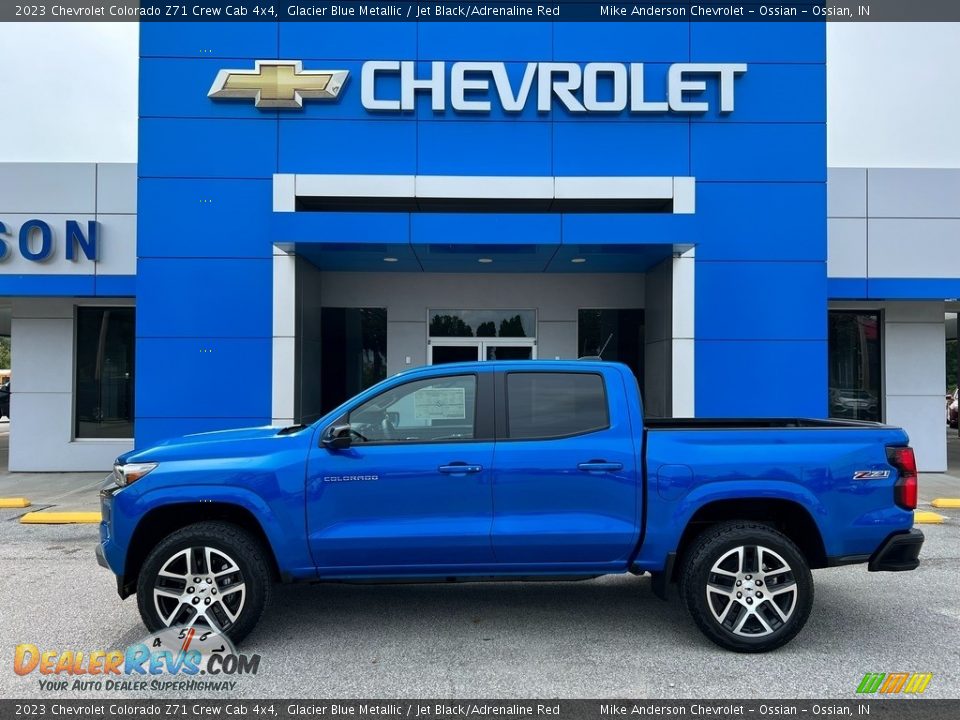 Glacier Blue Metallic 2023 Chevrolet Colorado Z71 Crew Cab 4x4 Photo #1