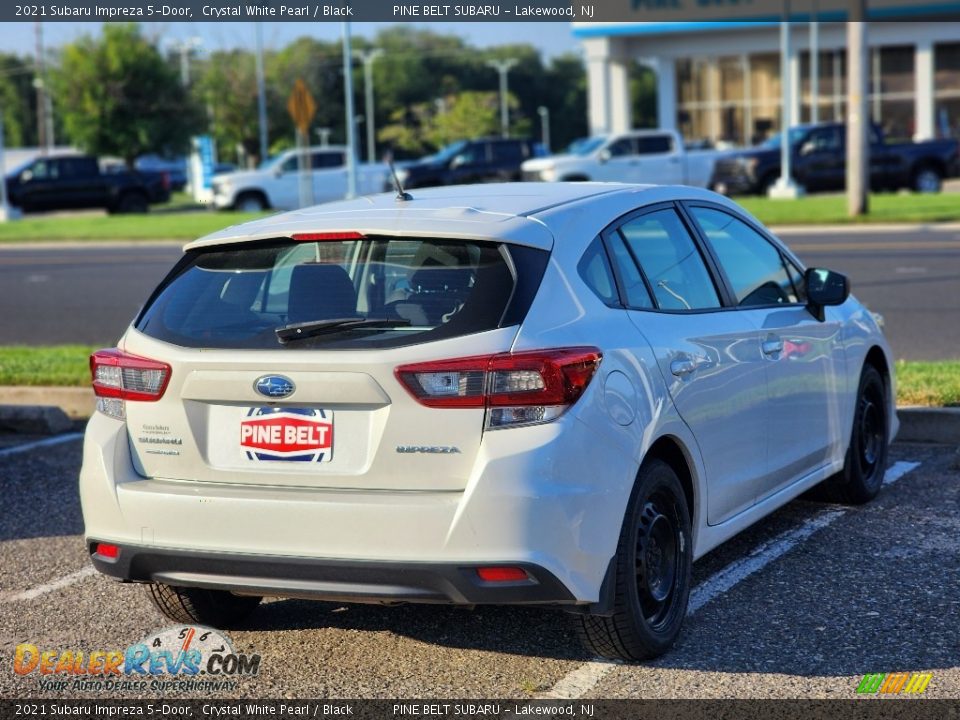 2021 Subaru Impreza 5-Door Crystal White Pearl / Black Photo #3