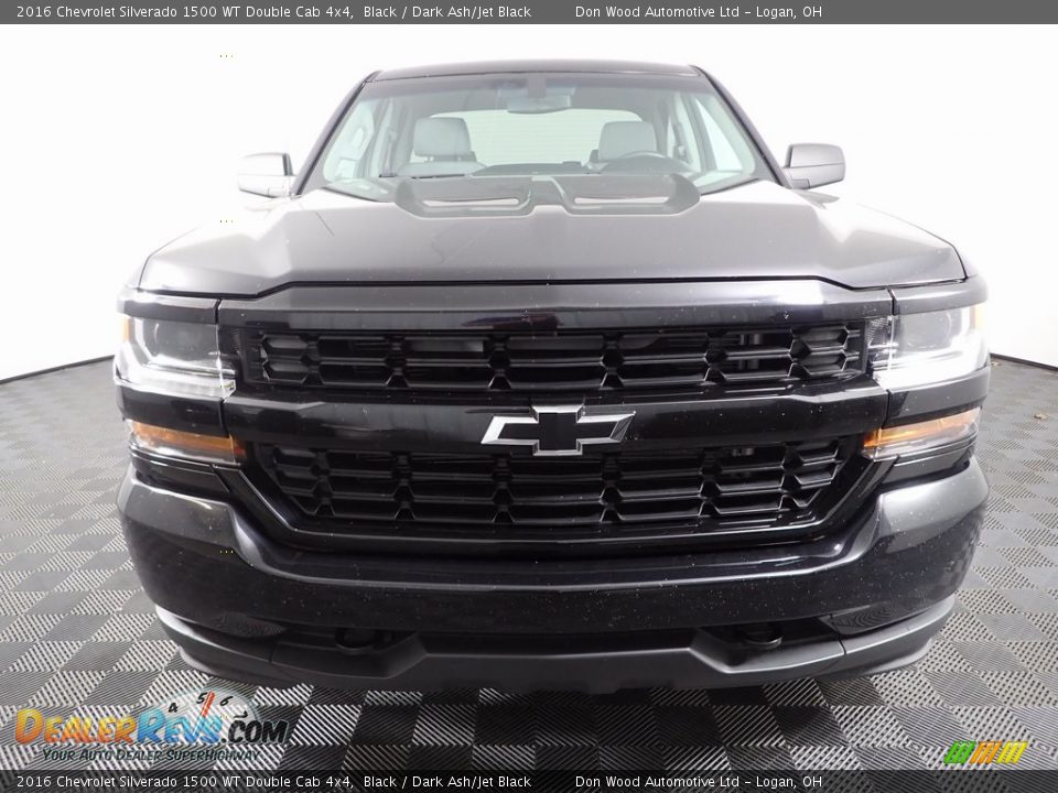 2016 Chevrolet Silverado 1500 WT Double Cab 4x4 Black / Dark Ash/Jet Black Photo #4