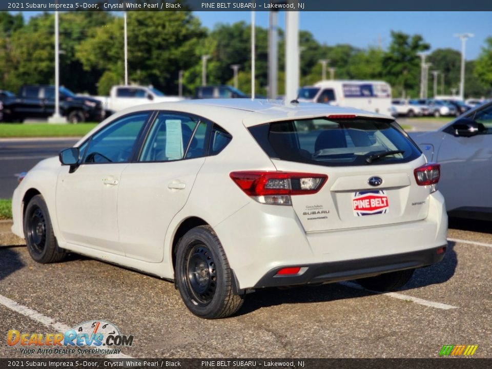 2021 Subaru Impreza 5-Door Crystal White Pearl / Black Photo #6