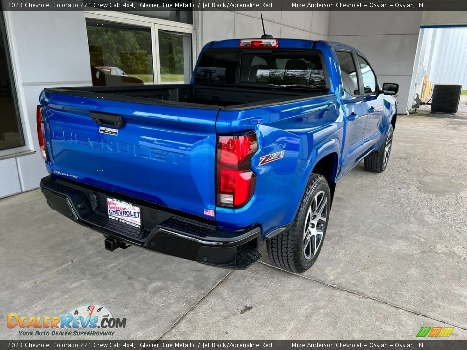 2023 Chevrolet Colorado Z71 Crew Cab 4x4 Glacier Blue Metallic / Jet Black/Adrenaline Red Photo #7