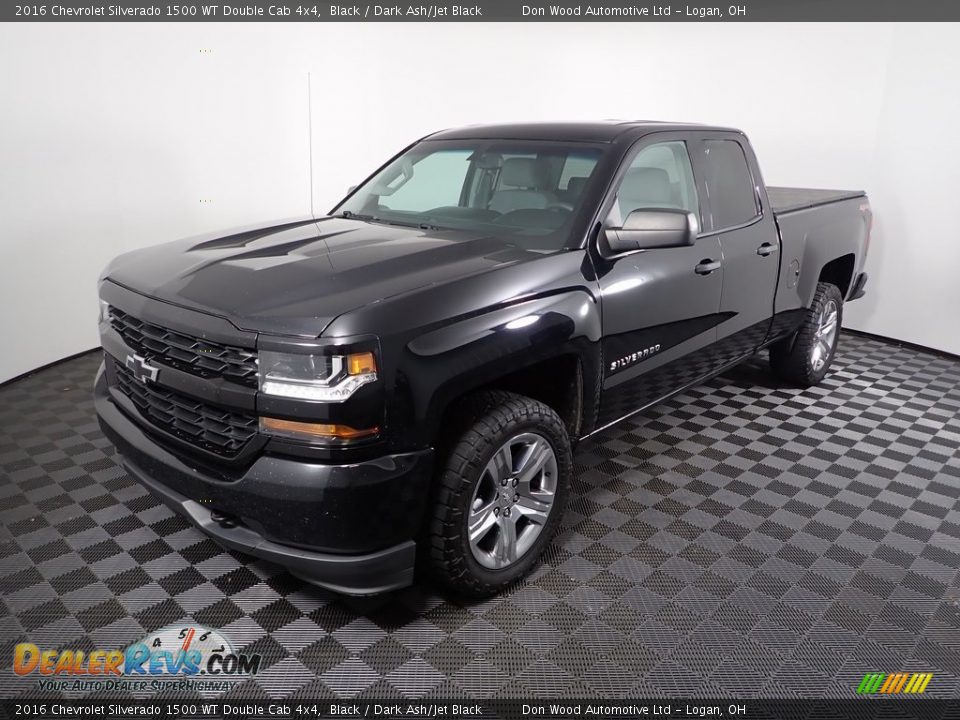 2016 Chevrolet Silverado 1500 WT Double Cab 4x4 Black / Dark Ash/Jet Black Photo #8