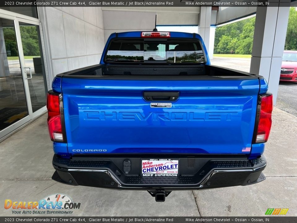 2023 Chevrolet Colorado Z71 Crew Cab 4x4 Glacier Blue Metallic / Jet Black/Adrenaline Red Photo #8