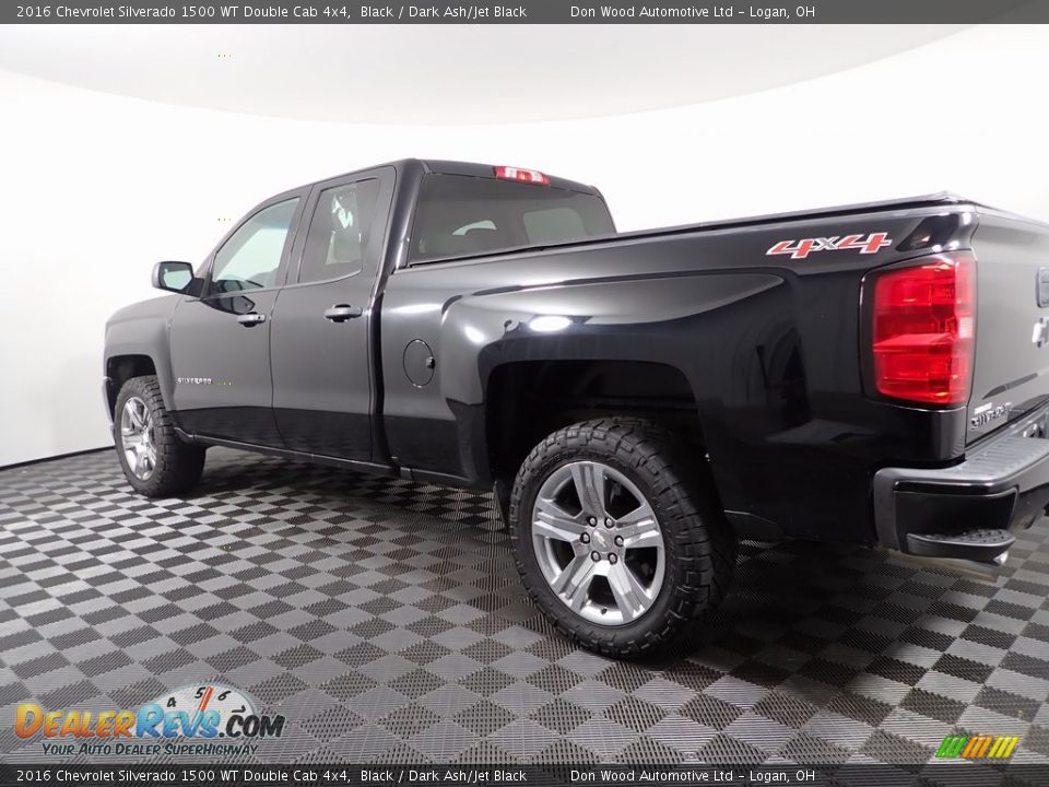 2016 Chevrolet Silverado 1500 WT Double Cab 4x4 Black / Dark Ash/Jet Black Photo #9