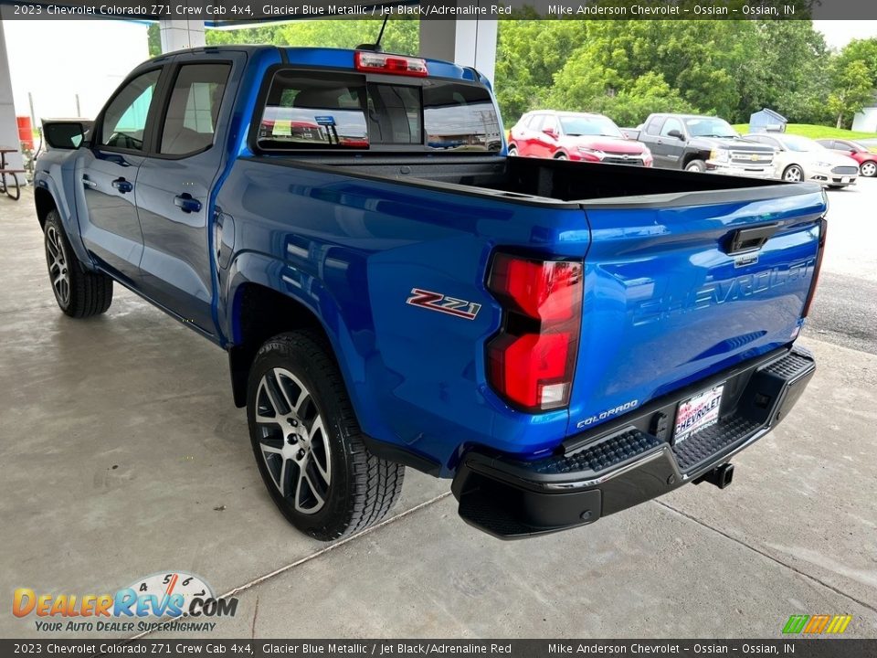 2023 Chevrolet Colorado Z71 Crew Cab 4x4 Glacier Blue Metallic / Jet Black/Adrenaline Red Photo #11