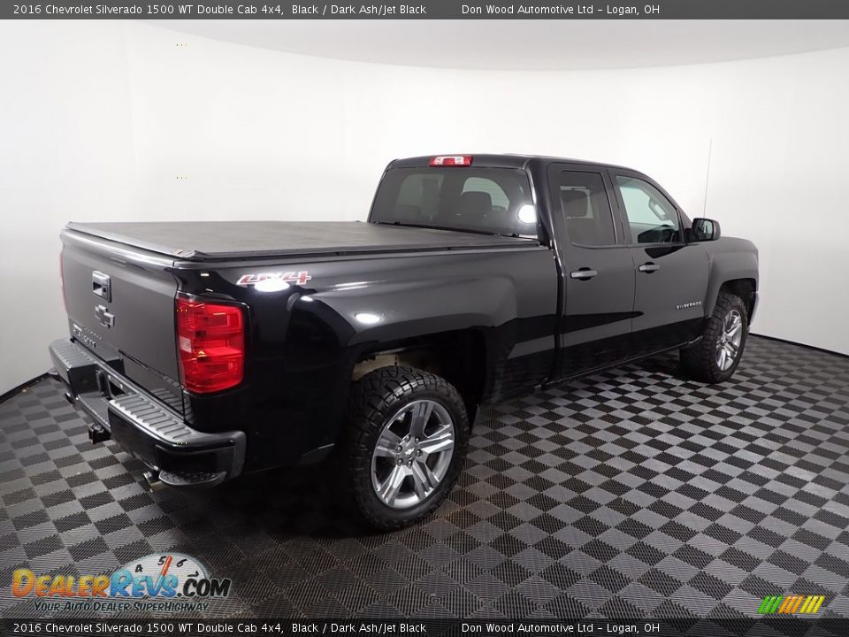 2016 Chevrolet Silverado 1500 WT Double Cab 4x4 Black / Dark Ash/Jet Black Photo #14