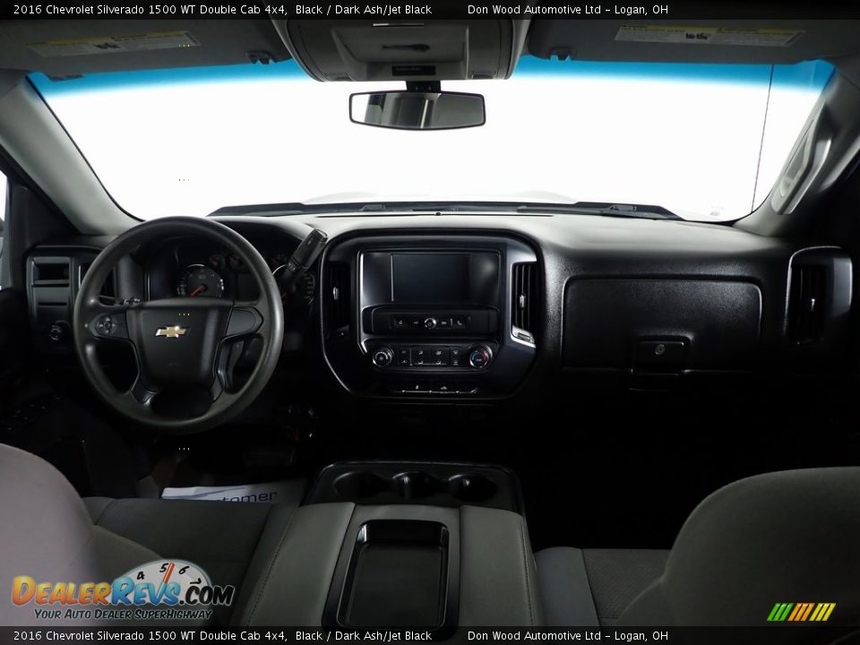 2016 Chevrolet Silverado 1500 WT Double Cab 4x4 Black / Dark Ash/Jet Black Photo #15