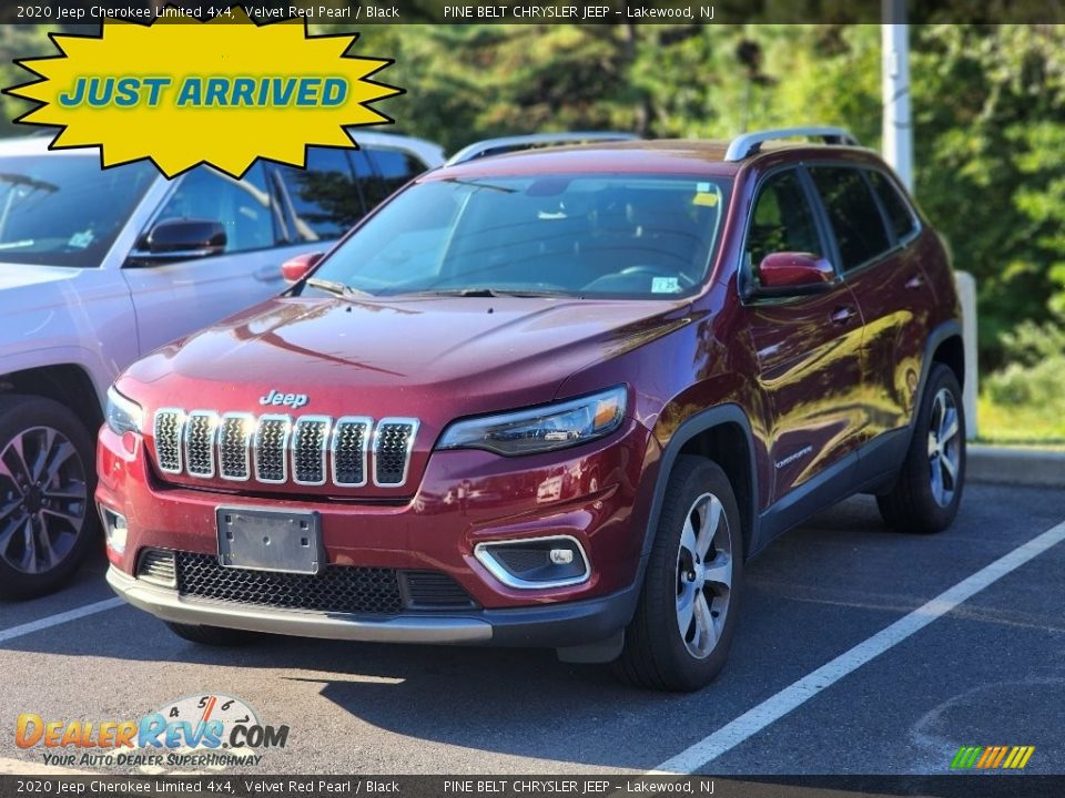 2020 Jeep Cherokee Limited 4x4 Velvet Red Pearl / Black Photo #1