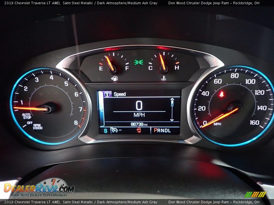 2019 Chevrolet Traverse LT AWD Satin Steel Metallic / Dark Atmosphere/Medium Ash Gray Photo #19