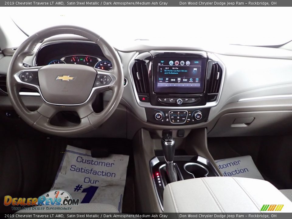 2019 Chevrolet Traverse LT AWD Satin Steel Metallic / Dark Atmosphere/Medium Ash Gray Photo #25