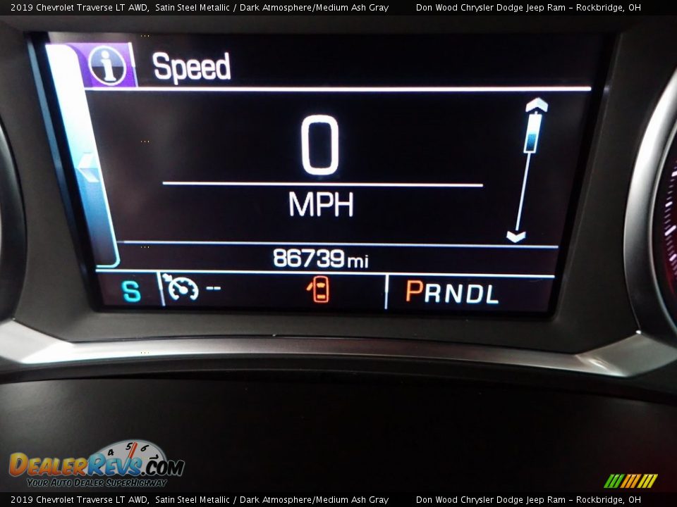 2019 Chevrolet Traverse LT AWD Satin Steel Metallic / Dark Atmosphere/Medium Ash Gray Photo #33