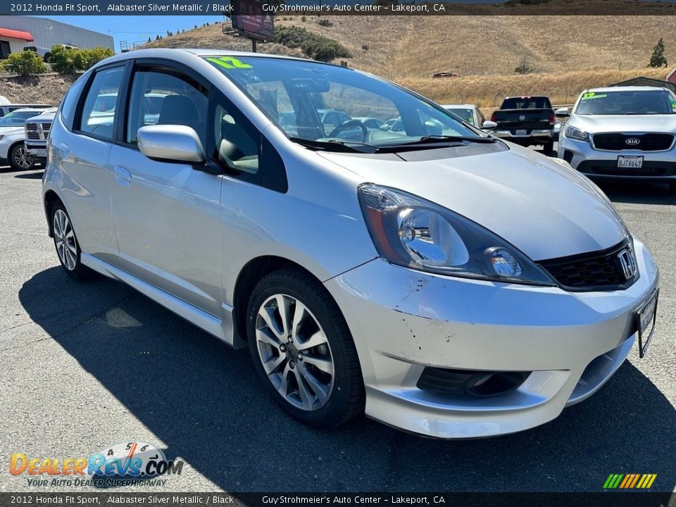 2012 Honda Fit Sport Alabaster Silver Metallic / Black Photo #1