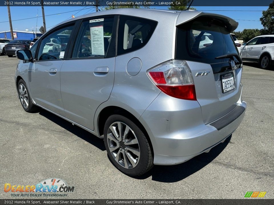 2012 Honda Fit Sport Alabaster Silver Metallic / Black Photo #4