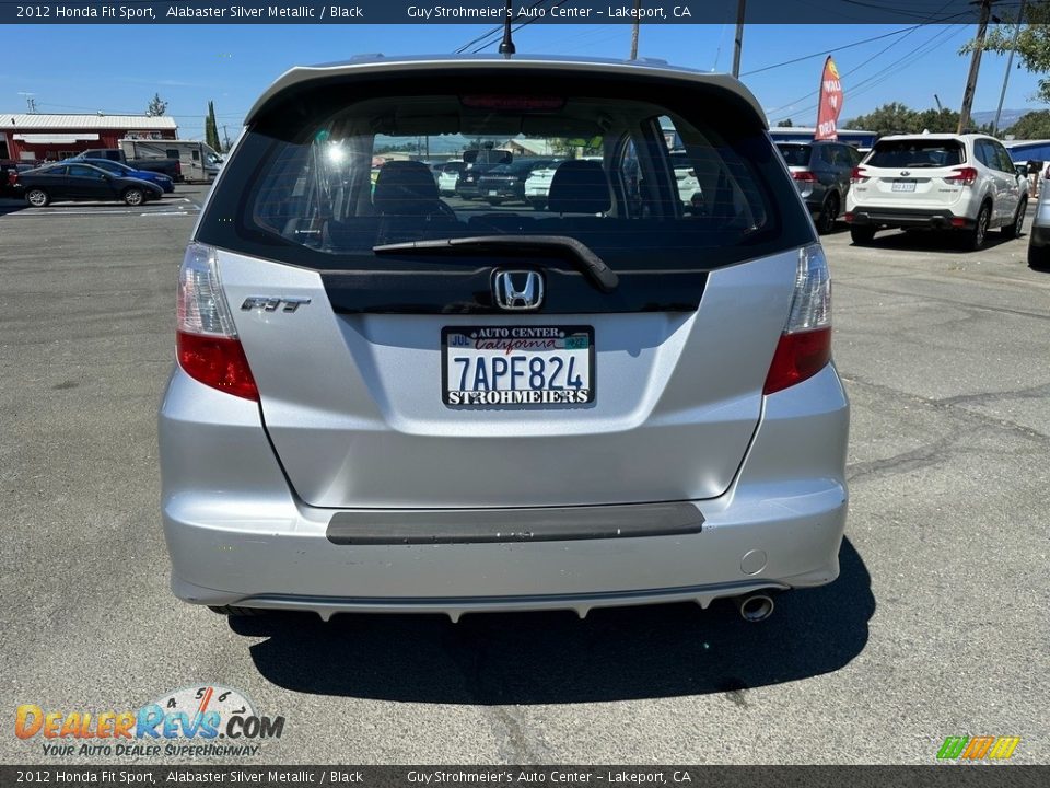 2012 Honda Fit Sport Alabaster Silver Metallic / Black Photo #5