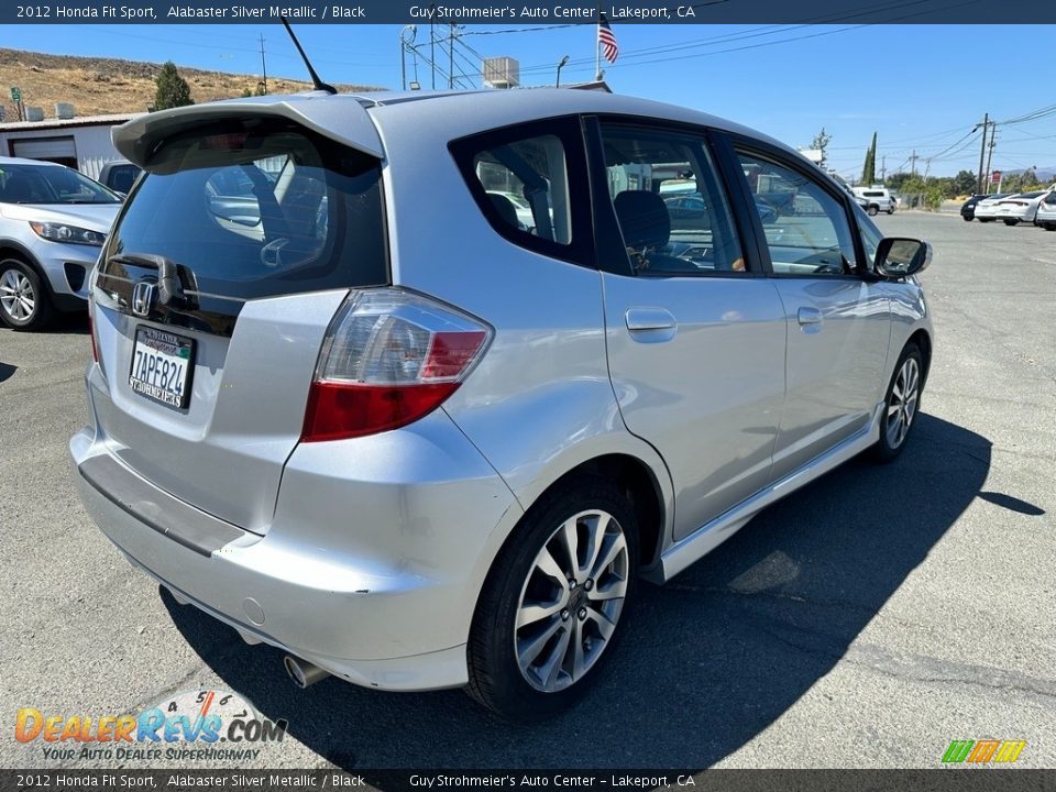 2012 Honda Fit Sport Alabaster Silver Metallic / Black Photo #6