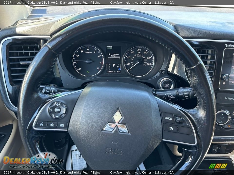 2017 Mitsubishi Outlander SEL S-AWC Steering Wheel Photo #7