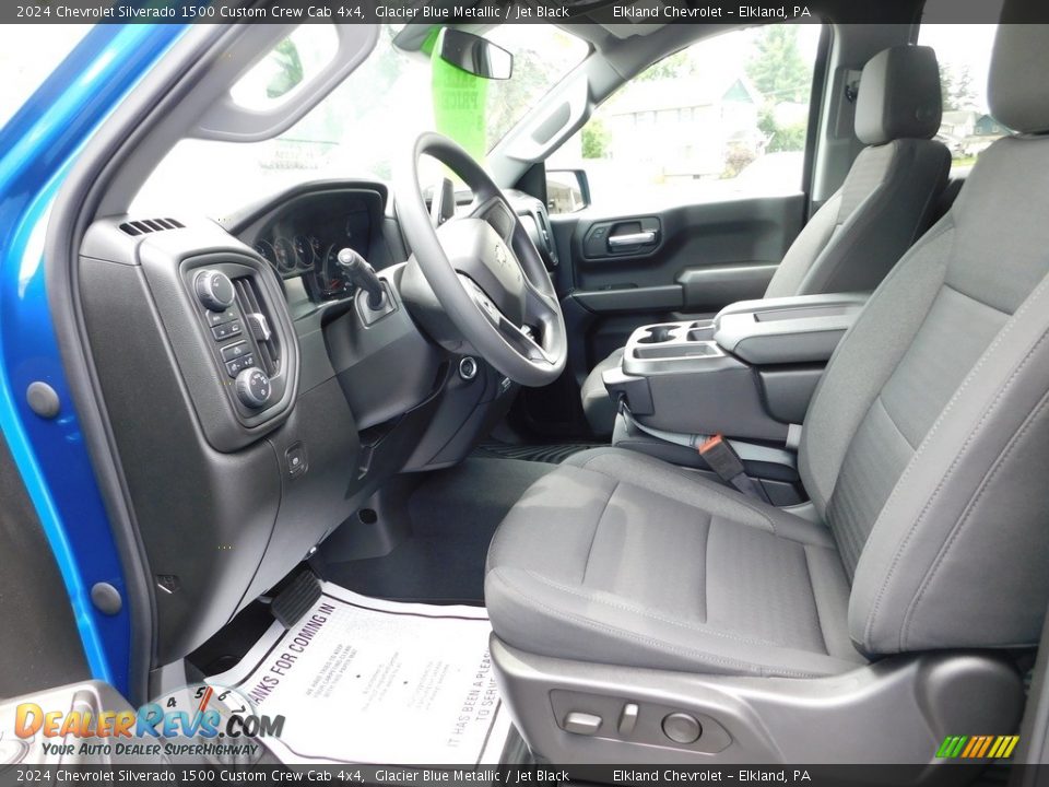Jet Black Interior - 2024 Chevrolet Silverado 1500 Custom Crew Cab 4x4 Photo #22
