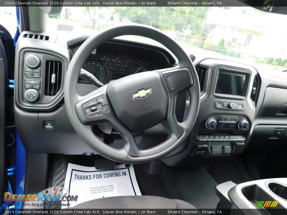 2024 Chevrolet Silverado 1500 Custom Crew Cab 4x4 Steering Wheel Photo #25