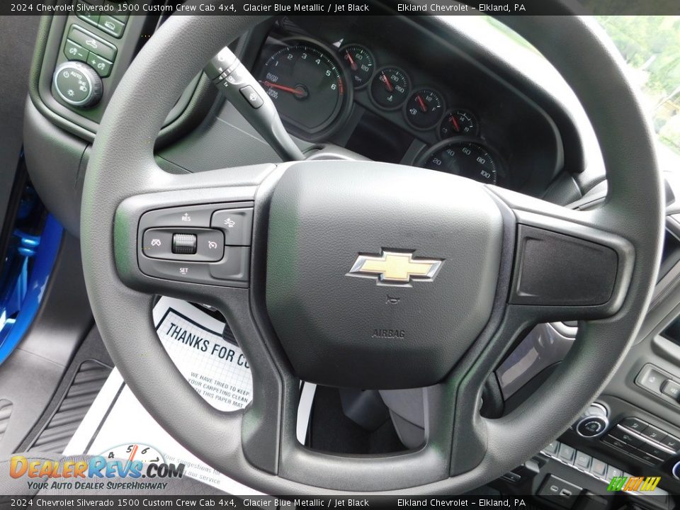 2024 Chevrolet Silverado 1500 Custom Crew Cab 4x4 Steering Wheel Photo #26