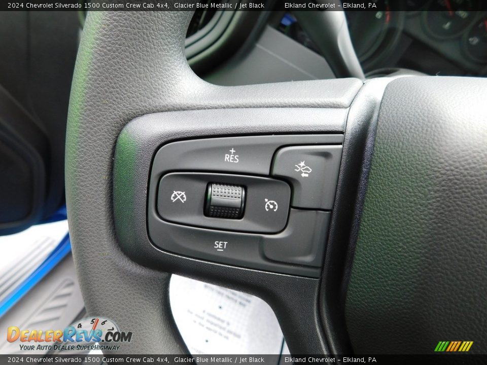2024 Chevrolet Silverado 1500 Custom Crew Cab 4x4 Steering Wheel Photo #27