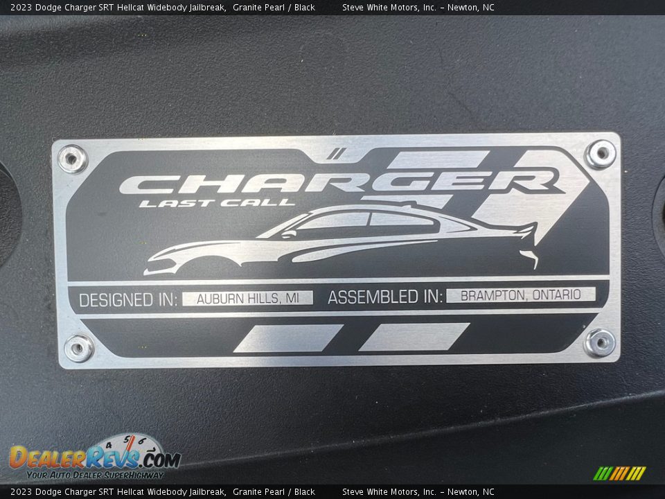 2023 Dodge Charger SRT Hellcat Widebody Jailbreak Granite Pearl / Black Photo #13