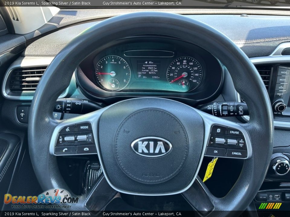 2019 Kia Sorento L Sparkling Silver / Satin Black Photo #8