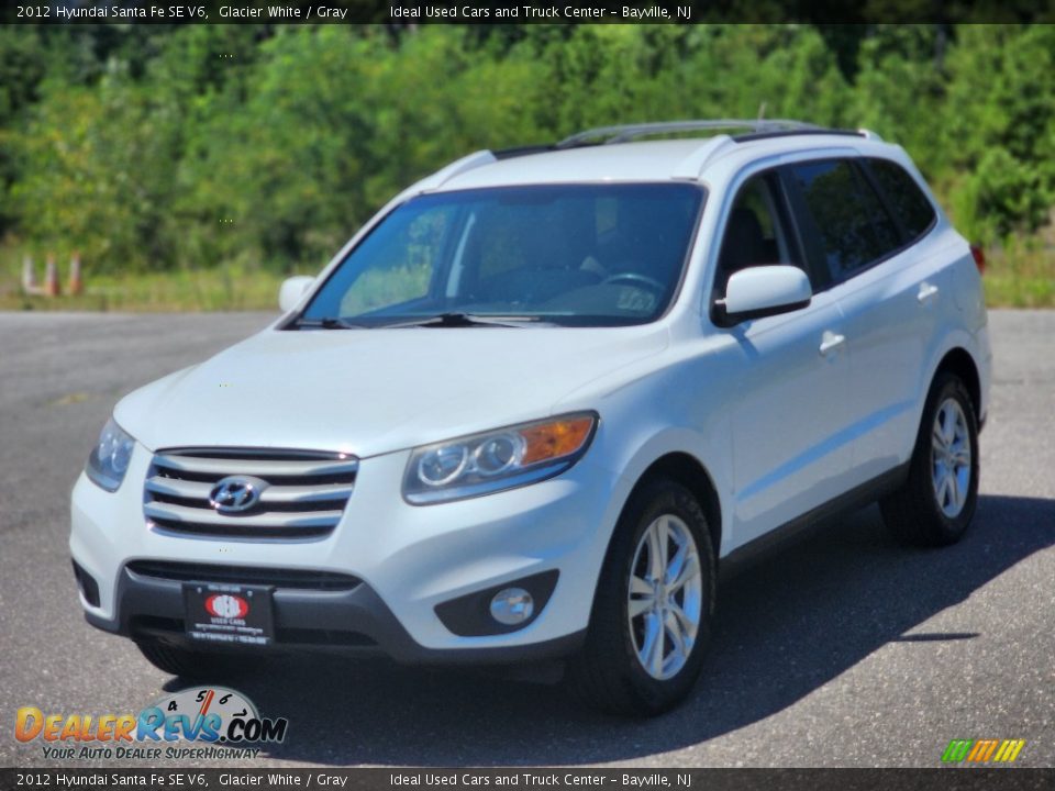 2012 Hyundai Santa Fe SE V6 Glacier White / Gray Photo #1