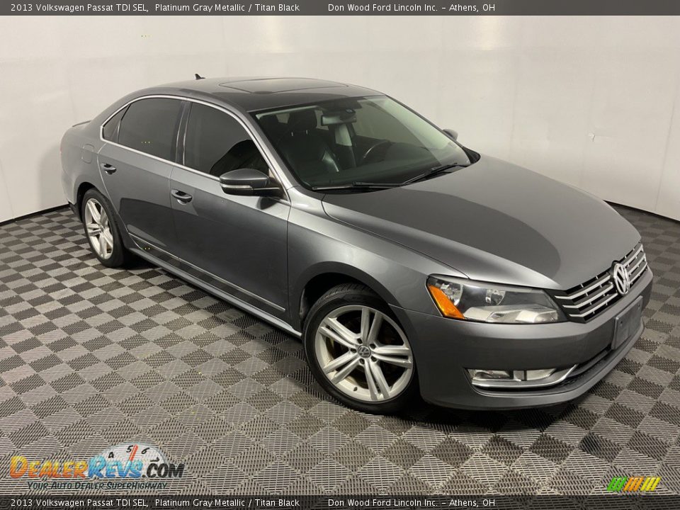 2013 Volkswagen Passat TDI SEL Platinum Gray Metallic / Titan Black Photo #5