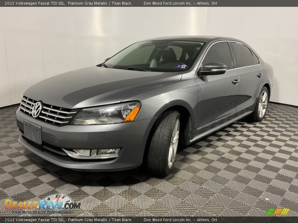 2013 Volkswagen Passat TDI SEL Platinum Gray Metallic / Titan Black Photo #9