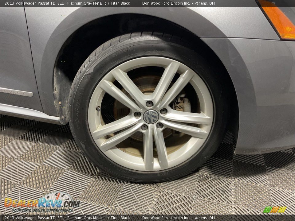 2013 Volkswagen Passat TDI SEL Platinum Gray Metallic / Titan Black Photo #18