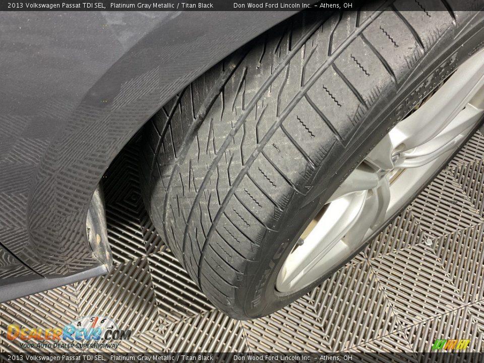2013 Volkswagen Passat TDI SEL Platinum Gray Metallic / Titan Black Photo #19